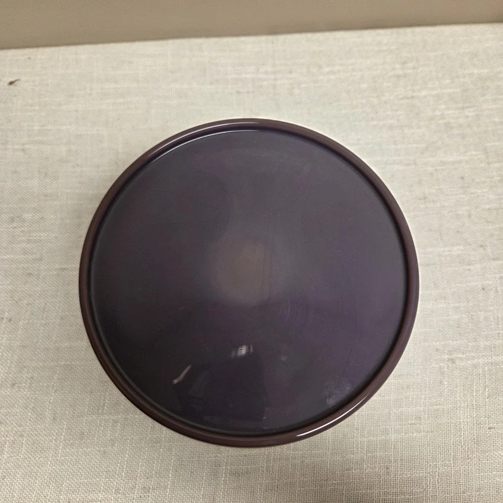 Cake Plate Pastry Tray Bakers Plain & Simple Eggplant Purple Glass - Mosser - 6